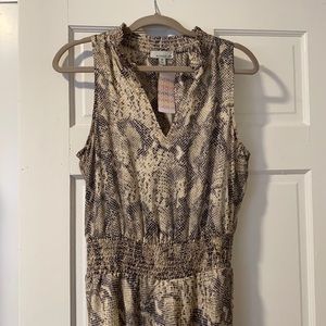 Allison Joy Snakeskin maxi dress